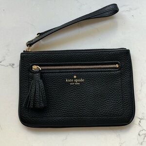 Kate Spade black wristlet